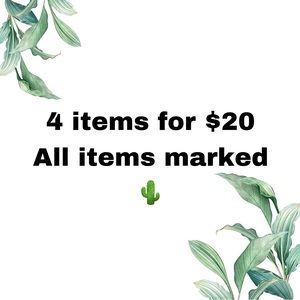 4/$20 SALE! All items marked 🌵